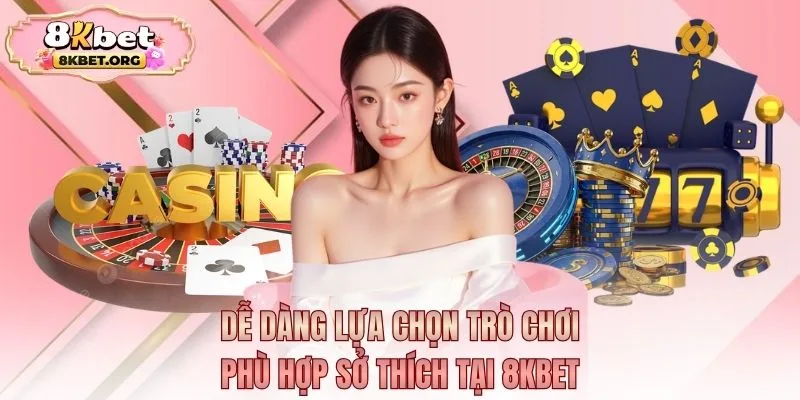 De Dang Lua Chon Tro Choi Phu Hop Tai K8